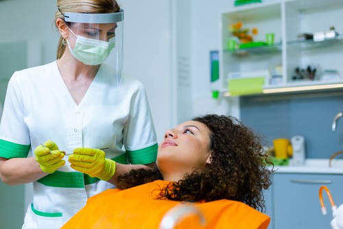 dentist in PPE